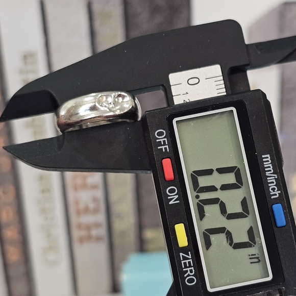 💚Tiffany & Co. Curved Heart Elsa Peretti 925 Silver Vintage Ring SZ 6.25 💍 - Picture 8 of 17